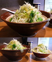 「麺マシ ラーメン + 大盛 + 豚」@豚星。の写真