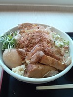 「特製まぜそば 大盛（ニンニクあり）」@つけめんTETSU ららぽーと豊洲マリーナキッチン店の写真