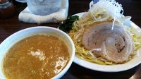 「カレーつけ麺（選べるトッピング；キャベもやし）＋ライス」@らあ麺 みかみの写真