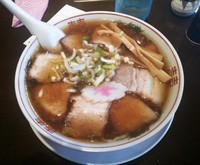 「肉中華そば（醤油）」@元祖會津中華そば べこ めでたいや 東京分店の写真