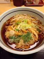 「かき揚げそば350円」@吉そば 銀座本店の写真