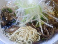 「ブラック(６００円)＋味玉(クーポン)」@博多長浜らあめん 風来坊の写真