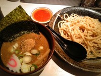 「魚豚濃恋つけ麺＋辛味別皿」@蒙古タンメン中本 品川店の写真
