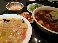 「日替わりランチ（ジャンラーメン、中華丼ほか）￥650」@朝鮮飯店 亀里店の写真