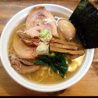 「塩らーめん＋まる特トッピング1030円」@らーめんHANABIの写真