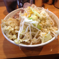 「プチ二郎＋ニンニク＋しょうが」@ラーメン二郎 八王子野猿街道店2の写真