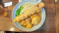 「ちくわ・鶏天うどん」@おにやんまの写真