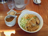 「まぜそば、味玉」@つけめんTETSU さいたま特別版の写真