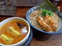 「【期間限定】インドカレーつけ麺（大盛）　850円」@中華そば 旋の写真