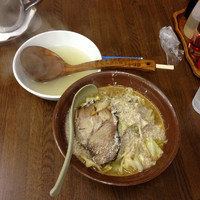 「特製野菜味噌ラーメン 背脂」@ラーメン 東横 笹口店の写真