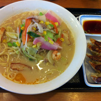 「長崎ちゃんぽん➕柚子胡椒」@長崎ちゃんぽん リンガーハット 茨城牛久店の写真