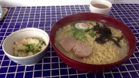 「鯛ラーメン大盛＋鯛soupで炊いたごはん」@あおぞらの写真