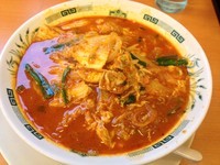 「チゲ味噌ラーメン（￥560）」@日高屋 小田急マルシェ大和店の写真