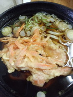 「天ぷら2ヶうどん370円」@立喰そば・うどん ふじの写真