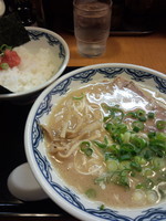 「Aセット（ラーメン、明太子ご飯）」@麺徳の写真