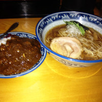 「支那そば（醤油）＋半カレーライスセット¥1000」@支那そば屋 わさらびの写真