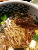 「九条葱蕎麦（細打ち）1260円」@竹泉の写真