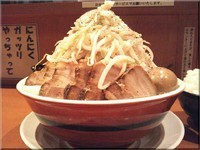 「男盛ラメーン（ヤサイ増し増し）+ごはん」@らーめん男盛 本店の写真