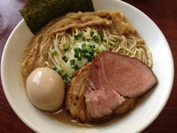 「【二周年大感謝祭】特濃イカ白湯（大盛）500円」@麺屋 むじゃきの写真