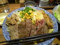 「辛みそラーメン　＋ステーキ」@ラーメン燈郎の写真