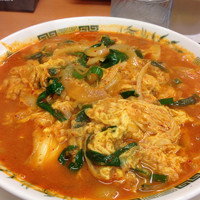 「チゲ味噌ラーメン」@日高屋 西新井西口店の写真