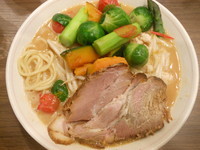 「温野菜と芽キャベツの白味噌らーめん」@INOSHOWの写真