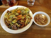 「スタミナ冷やし普通レバー多め」@スタミナラーメン がむしゃの写真