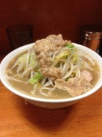 「小ラーメン(ニンニクアブラカラメ)麺少」@ラーメン二郎 立川店の写真