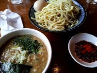 「特製辛つけそば+大盛」@麺 一直の写真