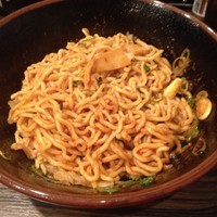 「辛味油そば」@油そば専門店 ぶらぶら 赤坂店の写真