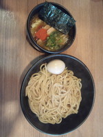 「あつもり＋味付け玉子」@麺屋 六文銭の写真