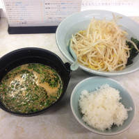 「極太麺味噌つけメン￥６３０（麺類注文でサービス半ライス付）」@あじ平 川越店の写真