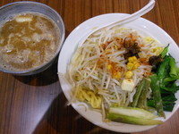「ピリ辛味噌つけ麺（大盛３００ｇ）」@中華そば 伝堂の写真