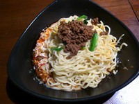 「汁なし担々麺（大盛）\900」@虎穴の写真