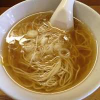 「塩かけそば(580円)」@らーめん いまるやの写真