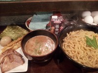 「特製つけそば大盛W400ｇ　1,230円」@なにわ製麺 誉商店の写真