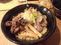 「秋刀魚まぜそば大盛り+〆飯」@魚骨ラーメン 鈴木さんの写真