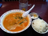 「坦々麺ランチ【800円】ライス・杏仁豆腐付き」@華香楼 武蔵新田店の写真