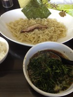 「濃厚鶏白湯つけ麺＋ほうれん草増し」@二代目ラーメン処「まるは」 旬の写真