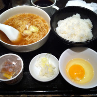 「朝Ｃセット （340円）」@白湯ラーメン 酉圓屋の写真