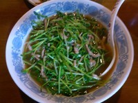 「苗豆麺\700」@晴晴居酒屋の写真