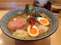 「特製塩そば (平打ち麺)」@饗 くろ㐂の写真