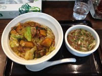 「スタミナ冷し普通スープ付」@スタミナラーメン 馬しゃ屋の写真