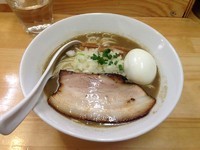 「特濃煮干そば（白）760円+味玉100円+和え玉150円」@煮干中華ソバ イチカワの写真