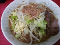 「ぶた2枚入り小ラーメン」@ラーメン二郎 環七一之江店の写真