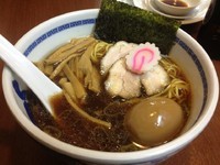 「ラーメン＋味玉」@たけちゃんにぼしらーめん 調布店の写真