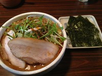 「【夜限定】ピリッと石味噌らーめん＋のり、800円＋50円」@麺処 井の庄の写真