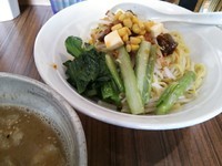 「【3月の限定】ピリ辛味噌つけ麺（並盛200g）800円」@中華そば 伝堂の写真