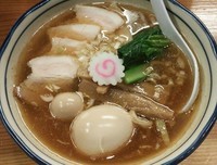 「中華そば＋味玉」@銀座 朧月の写真