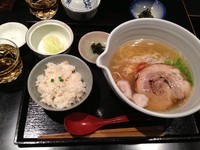 「銀笹塩ラーメン➕半鯛飯」@麺処 銀笹の写真